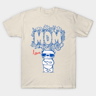 Dog Mom,Love T-Shirt